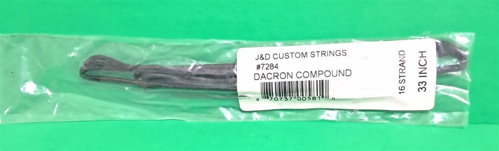 New J&D Custom Strings Teardrop Compound Bow Replacement String - 33" 16 st B50