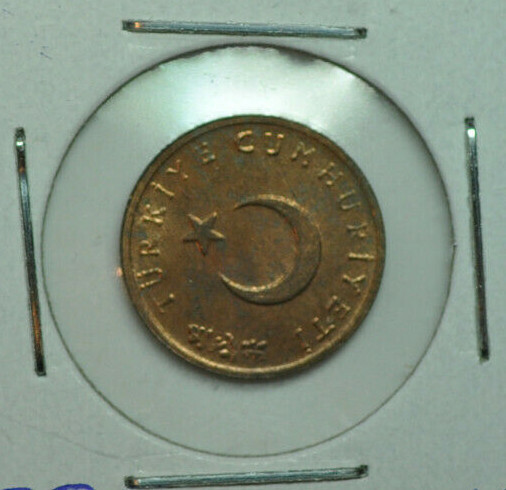 mw14186 Turkey; Kurus 1966 KM#895a Red UNC