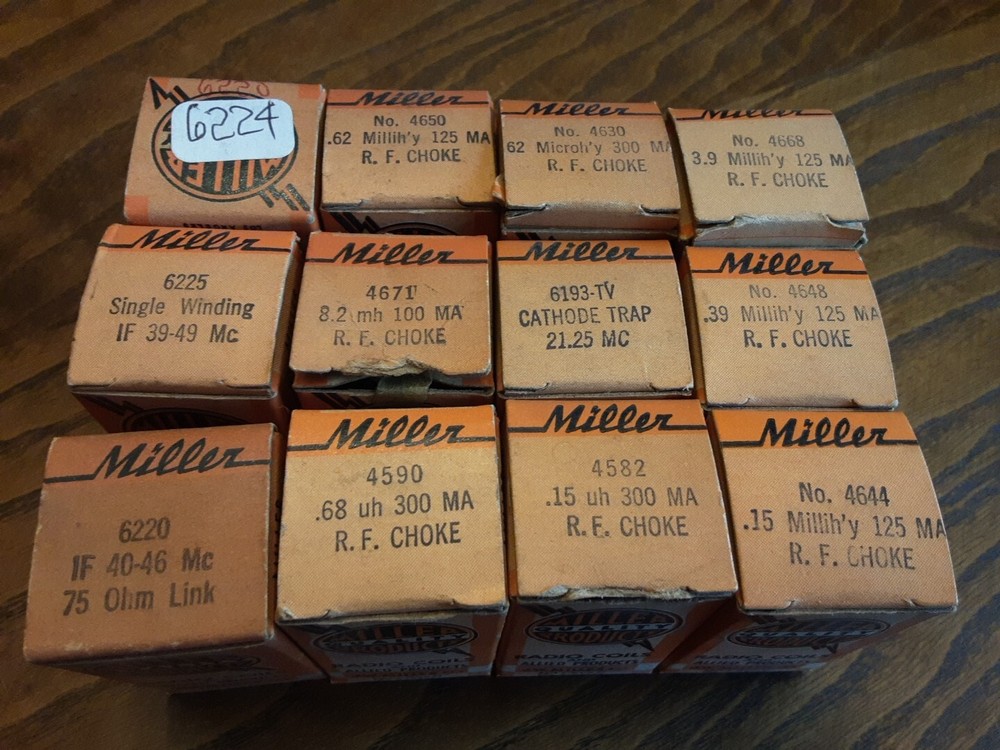 NOS Miller Rf Choke Coil 12pc
