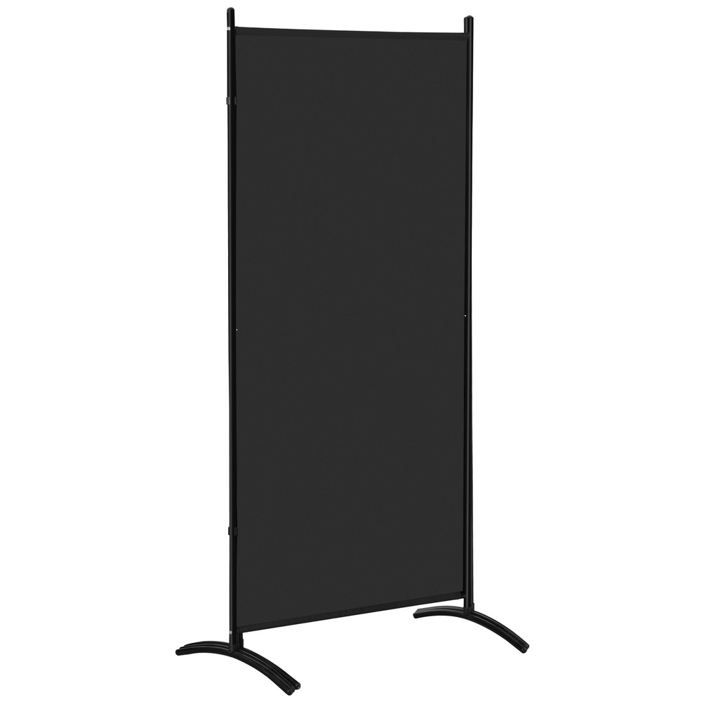 3 Panel Folding Partition Privacy Screens Freestanding Fabric Room Panel Black