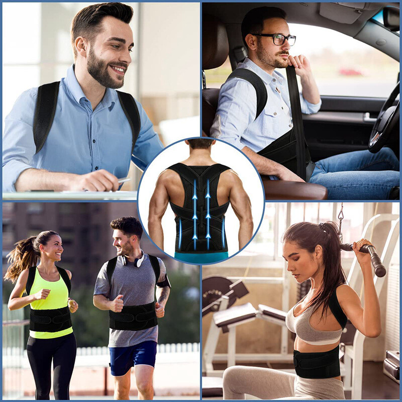 Back Brace Posture Corrector Adjustable Upper Back Brace for Clavicle to Support
