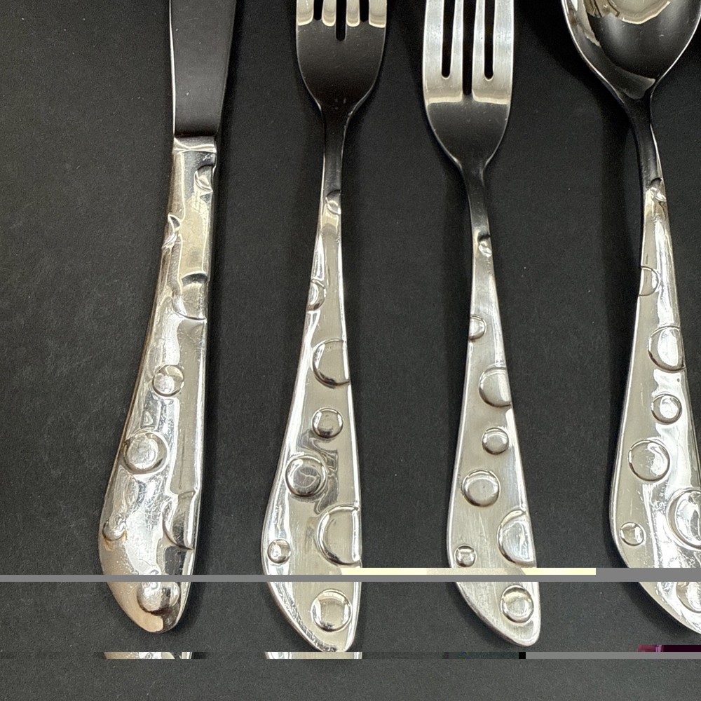 Spode BAKING DAYS Stainless Flatware 5 pc place setting discontinued