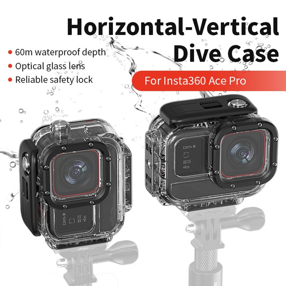 New 60M Diving Waterproof Shell Case Camera Accessories For Insta360 ACE Pro dd