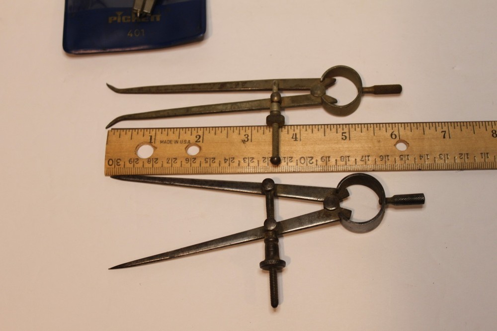 Pickett 403 N Precision Drafting Compass & 401 Blue Bag Germany