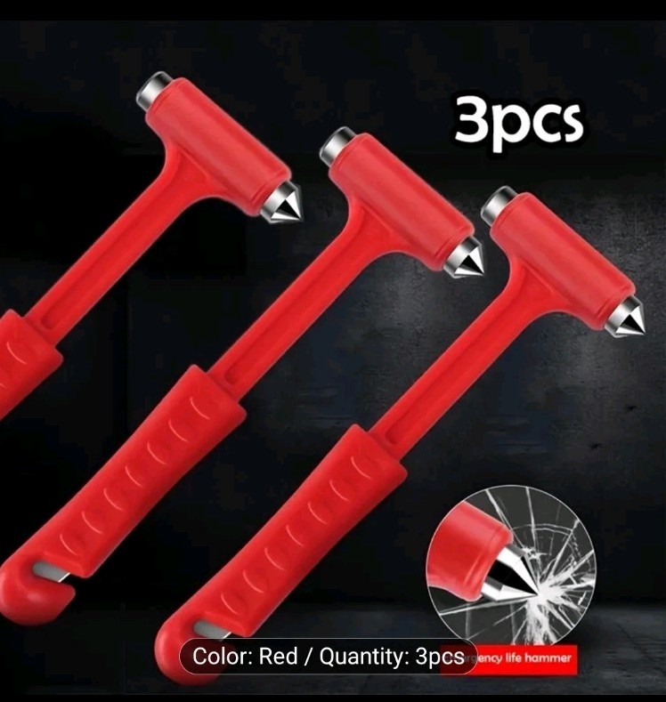 A Multifunctional Emergency Escape Hammer That Breaks Windows in One Second 2pcs
