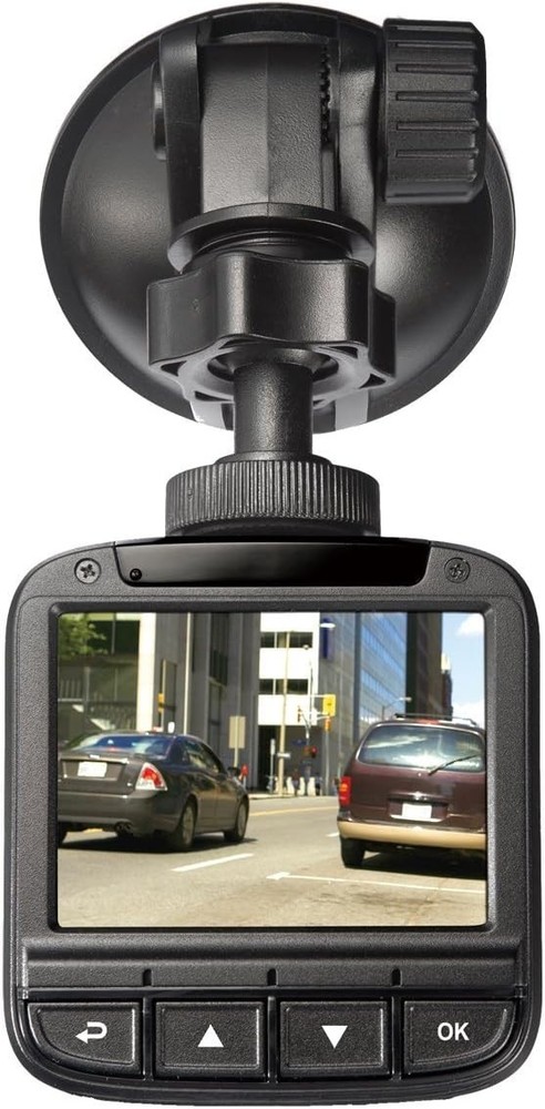 Compact 1080p Dash Camera with Integrated Battery & 128° Wide Angle View