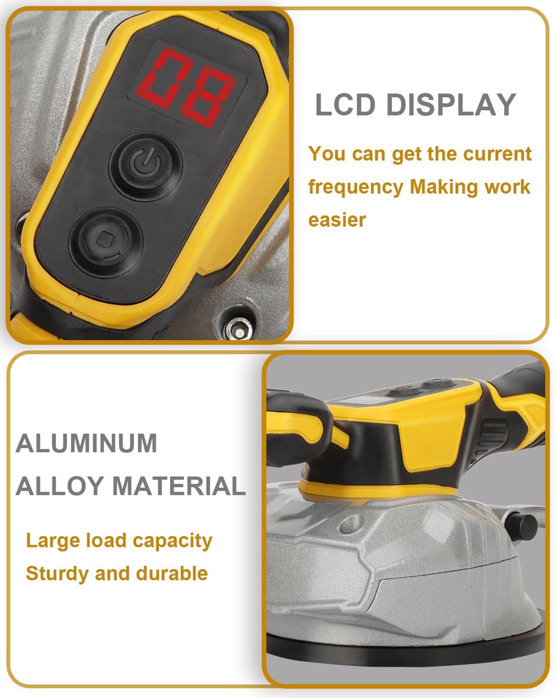 Tile Vibration Leveling Machine for Dewalt 20V Battery, Cordless Tile Vibration