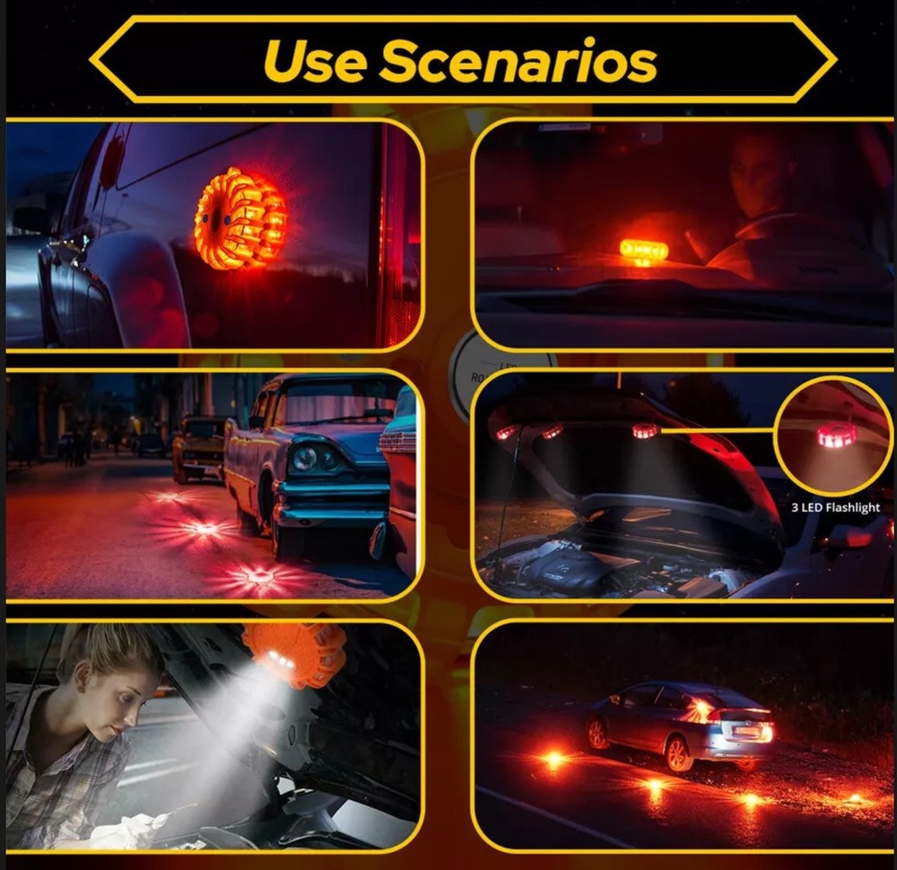 STP EMERGENCY DISC LED FLARE