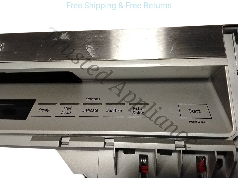 OEM Dishwasher Control Panel 9000653629 SILVER/STAINLESS SILVER/STAINLESS