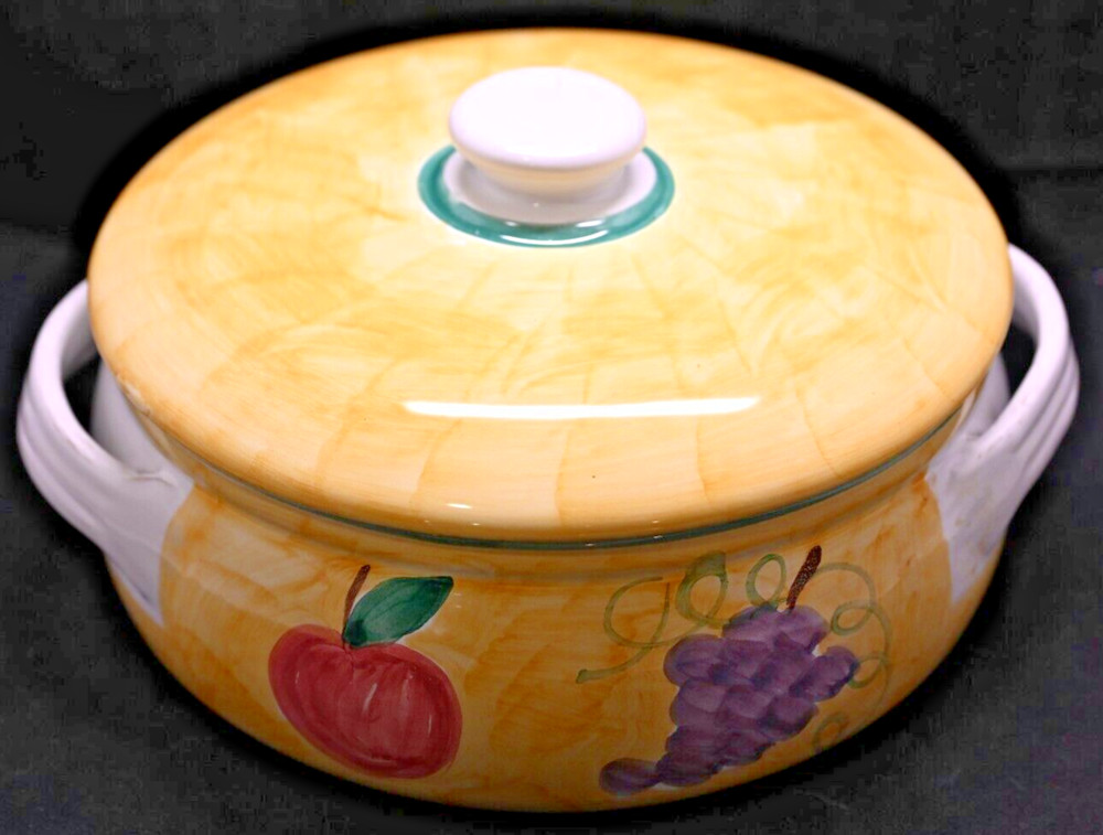 1.5qt Covered Casserole Dish  Frutta by Caleca