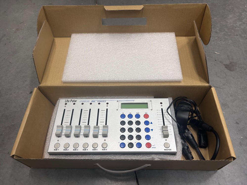 Lite-Puter Junior 6-Channel Compact DMX Lighting Console Controller