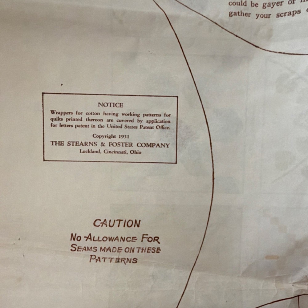 1954 Mountain Mist Double Wedding Ring Quilt Pattern No. 21 Pieced Type