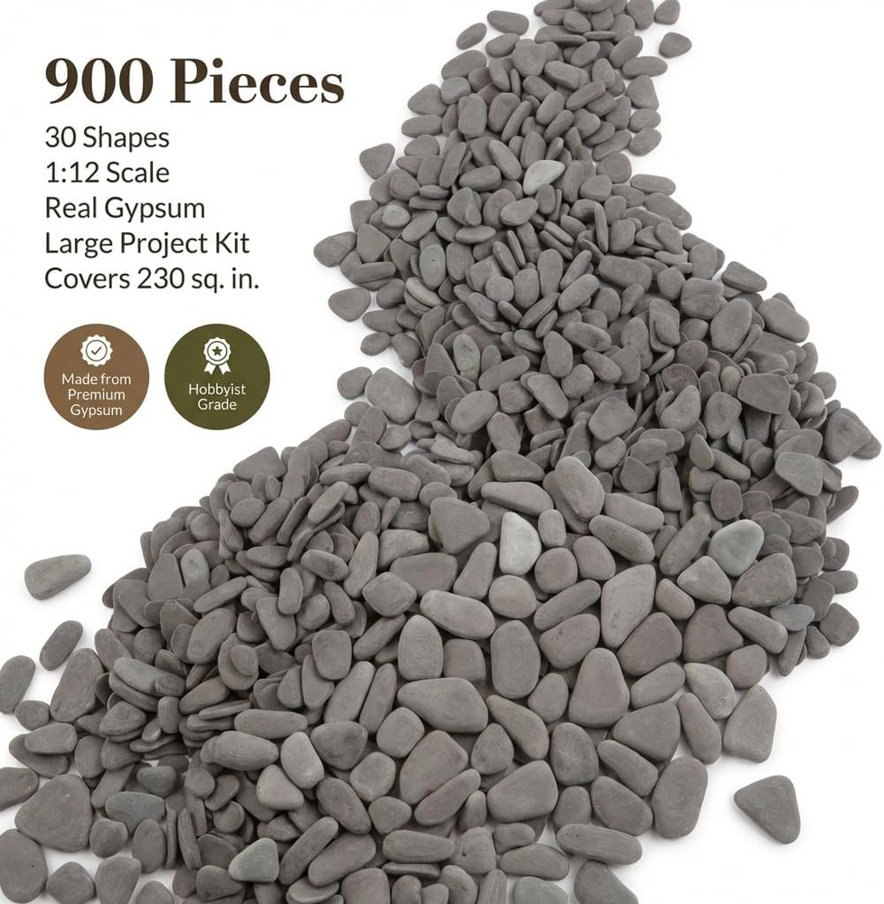 900 Pcs, Mini Bricks for Crafts, Tiny Bricks for Landscaping, Miniature Pavement