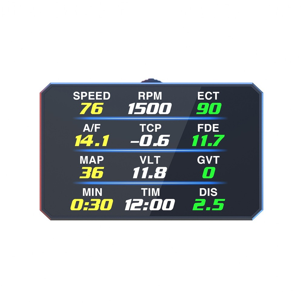 OBD2 Car HUD Head Up Display Speedometer Overspeed Fault Code Reader Scanner