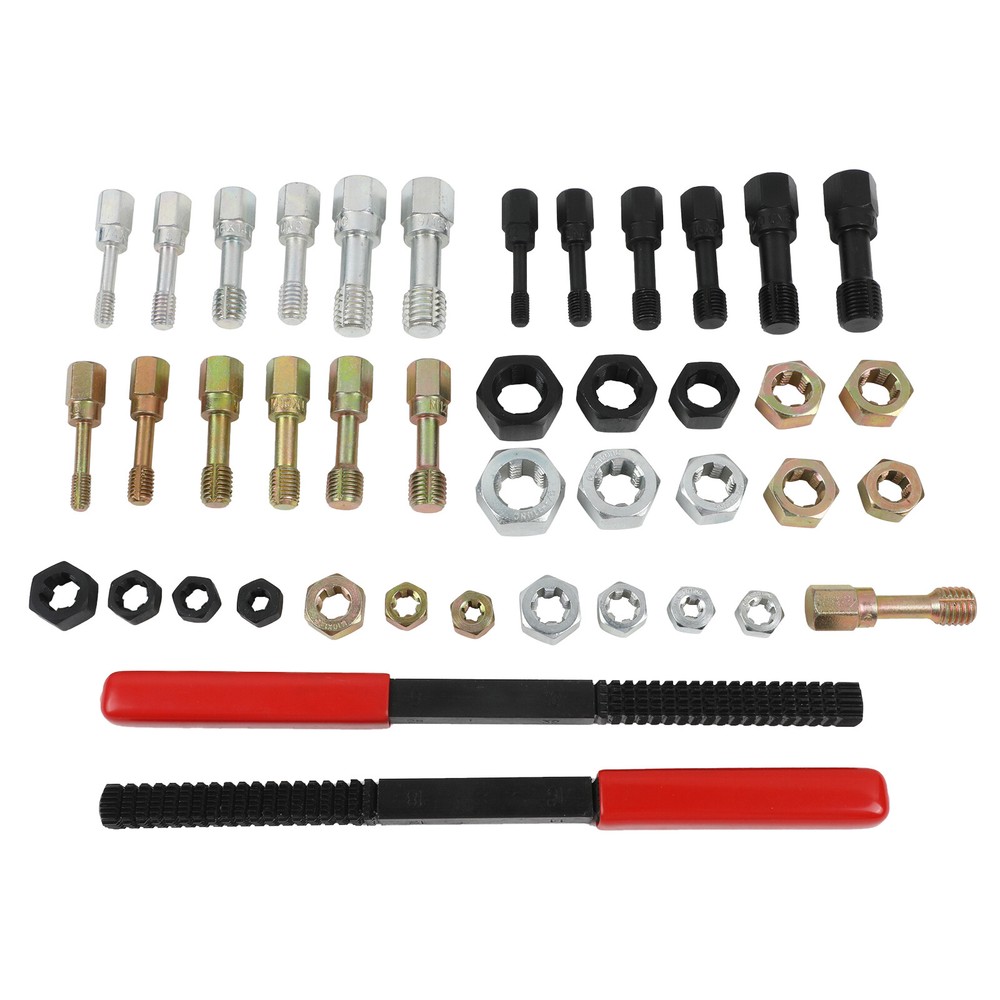 42Pcs Thread Chaser Set Rethread Repair Tool UNC UNF Metric Thread Restorer Kit