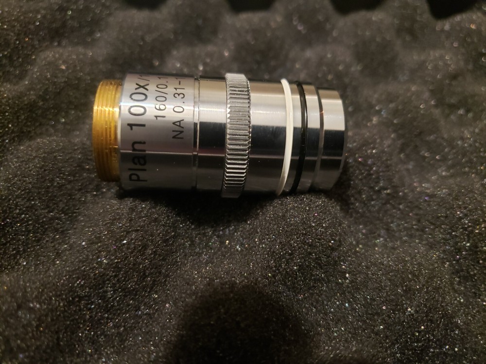 AmScope PA100X-IRIS 100X (Oil) Darkfield Microscope Plan Objective w/ Iris