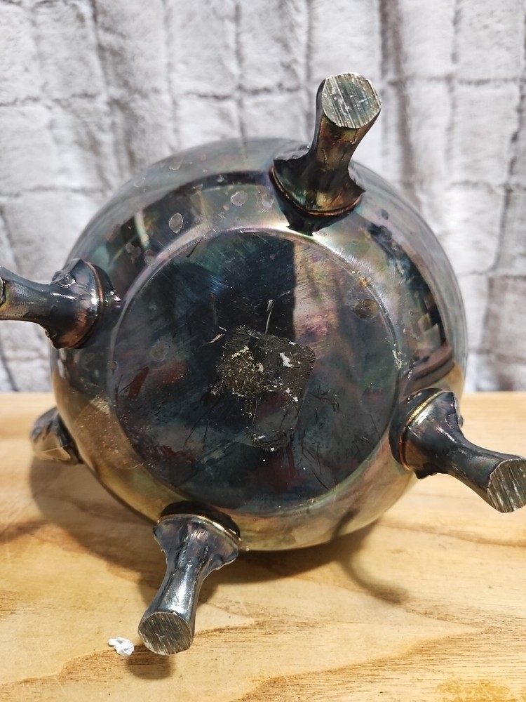 VINTAGE Silverplated Water Beverage Pitcher w/ Ice Lip