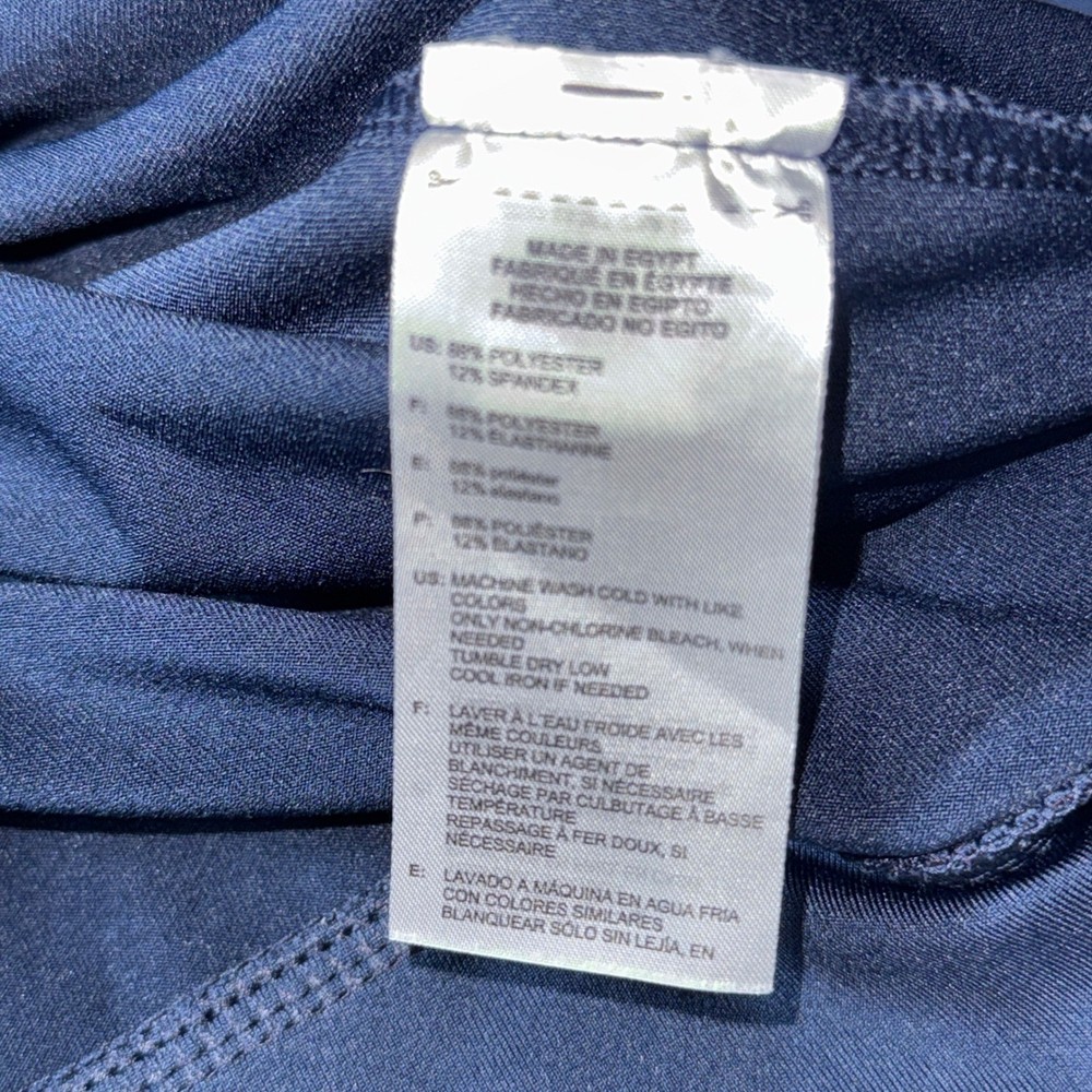Adidas Golf Quarter Zip Pullover Navy Blue Performance Stretch Athletic Jacket L