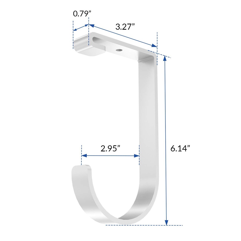 Garage Ceiling Storage Rack Add On Flat Hooks 4 Pack
