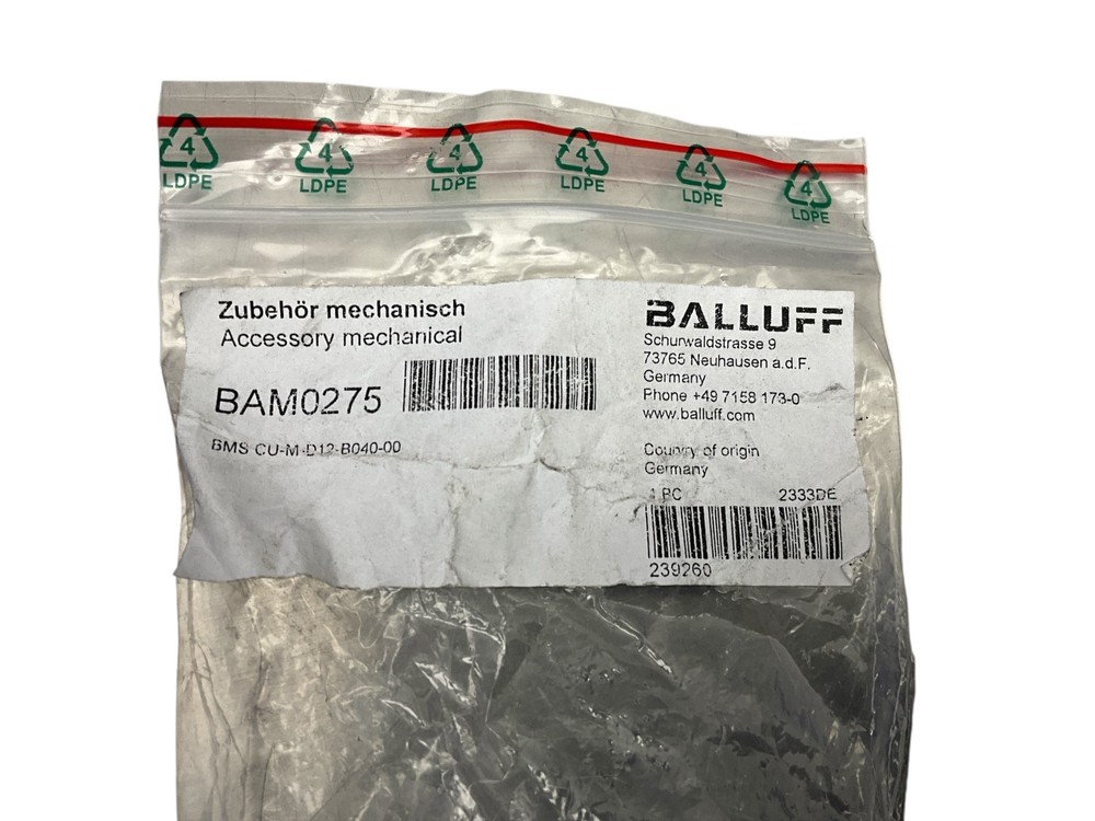 Balluff BAM0275 Mechanical Mounting Accessory Sensor Bracket Clamp