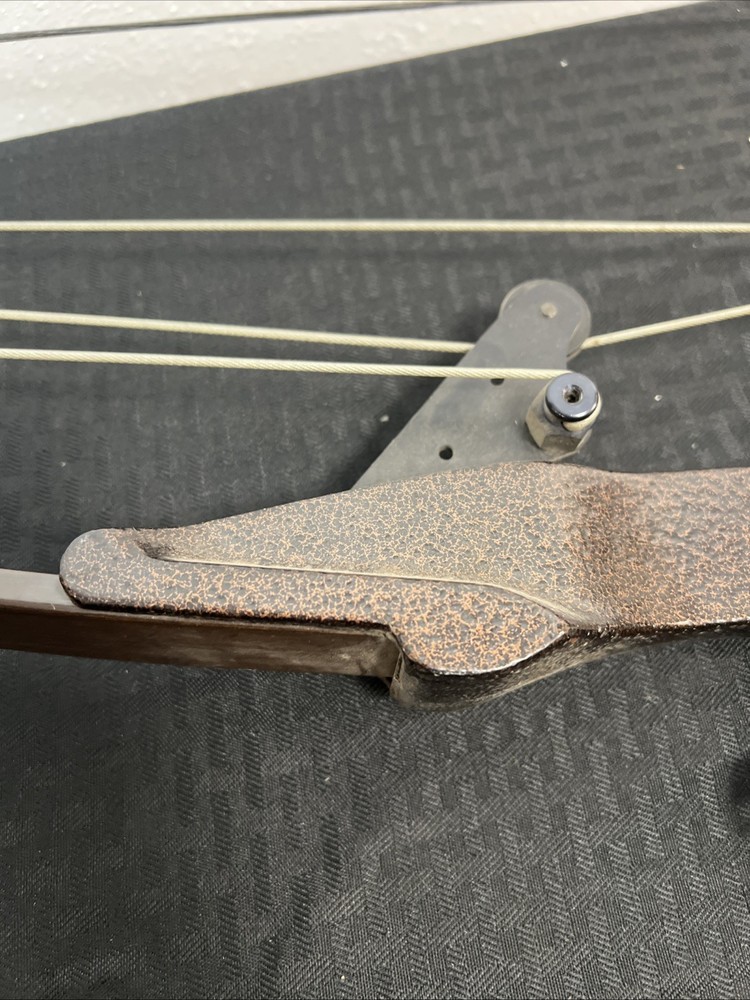 Bear Whitetail Hunter Compound Bow Takedown -Brown Riser Limbs -Proline Sight