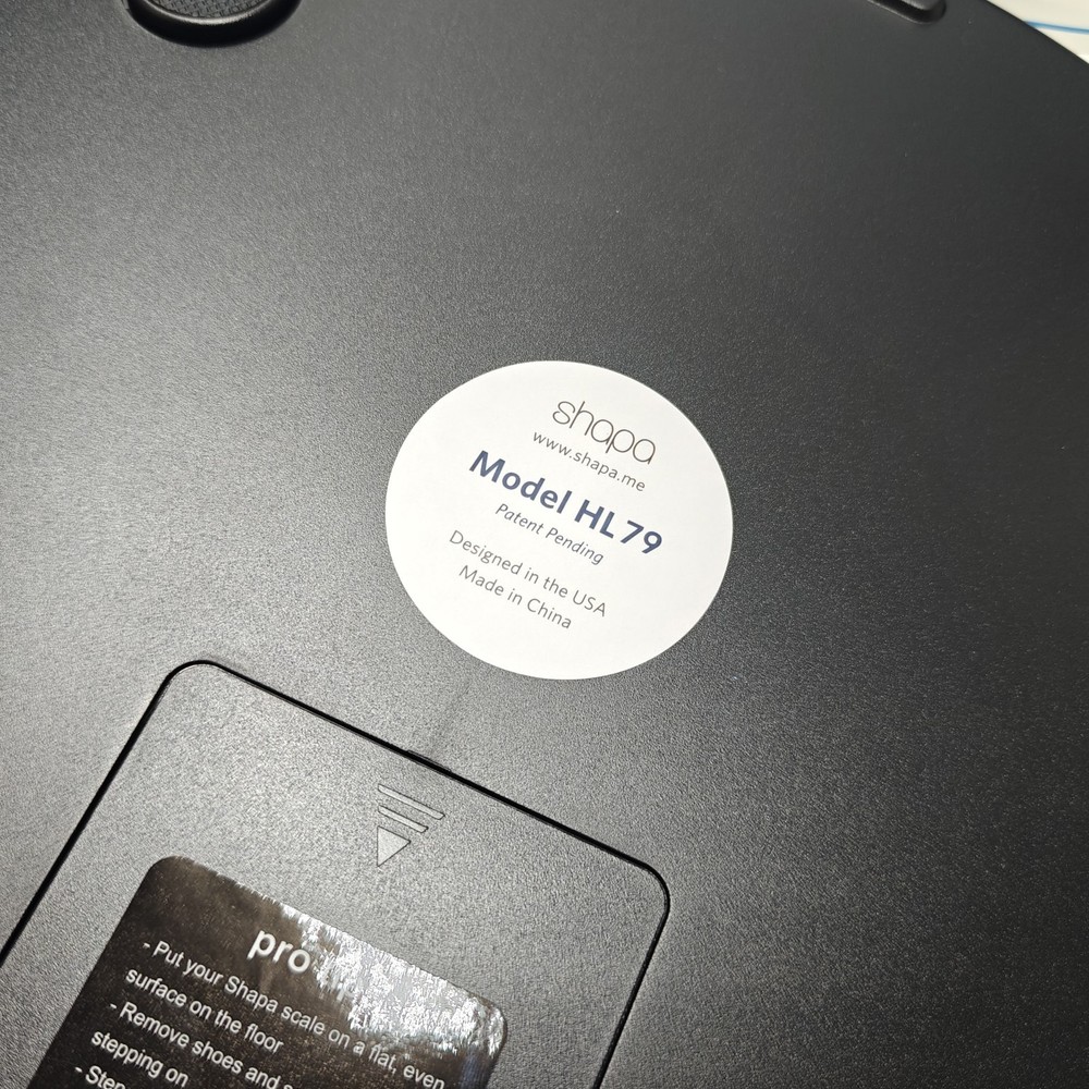 Shapa Numberless Smart Scale Model HL79 - Bluetooth