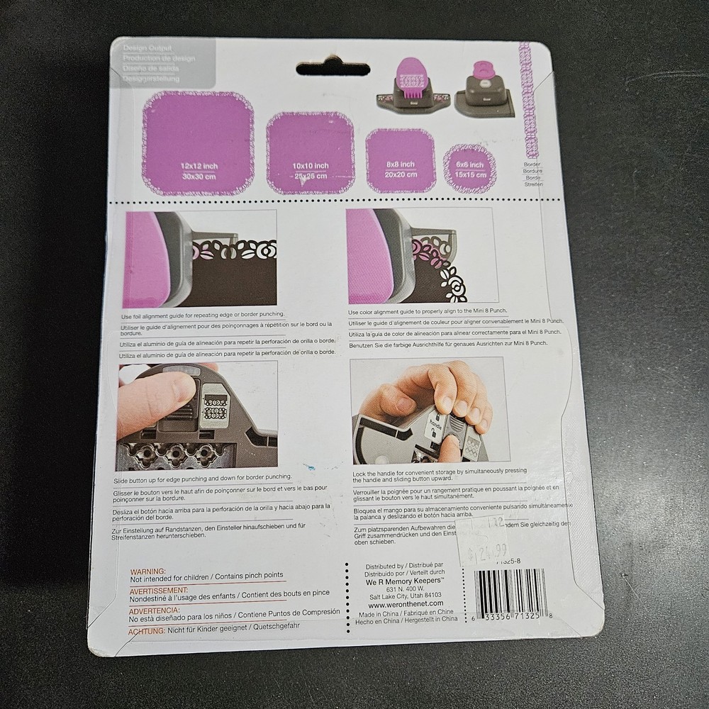 We R Memory 2 Edge Punch Rose Pink Sealed