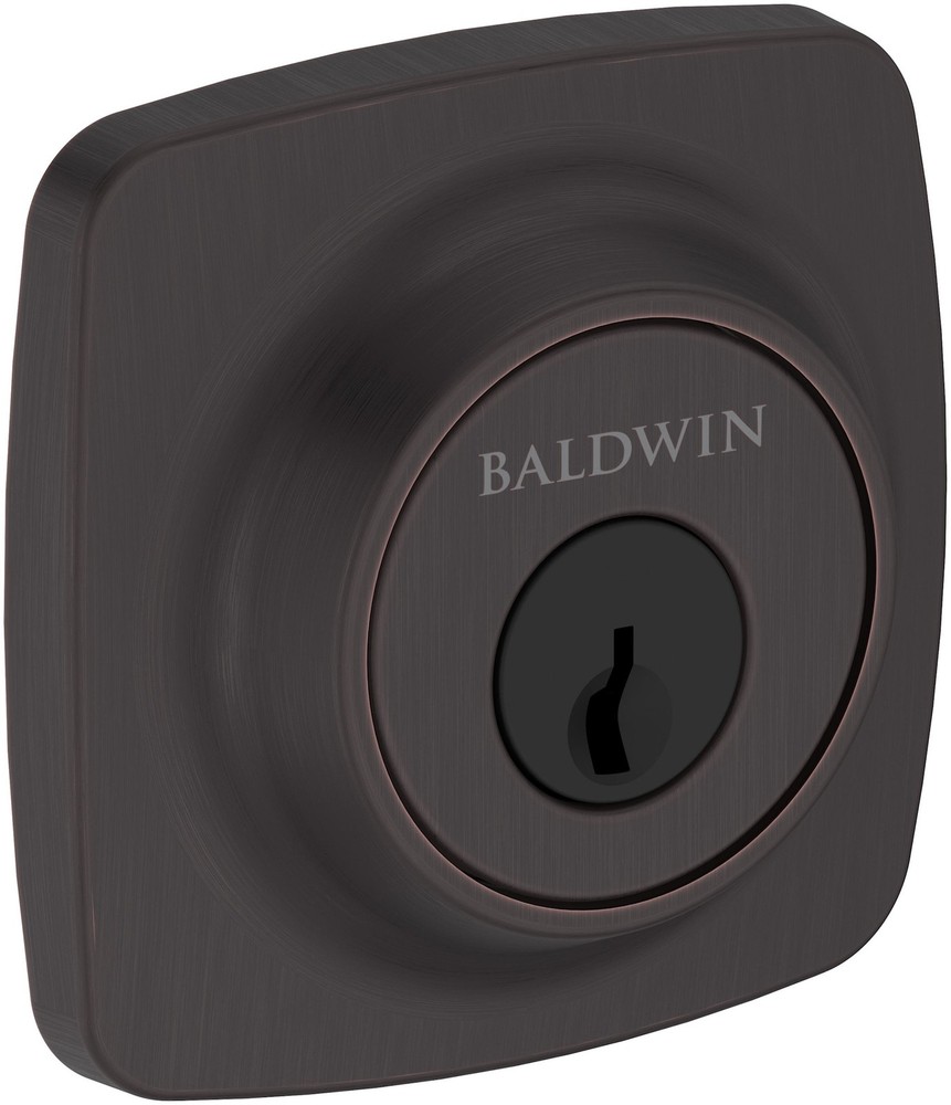 Baldwin SC.SSD Soft Square Solid Brass Single Cylinder Keyed - Bronze