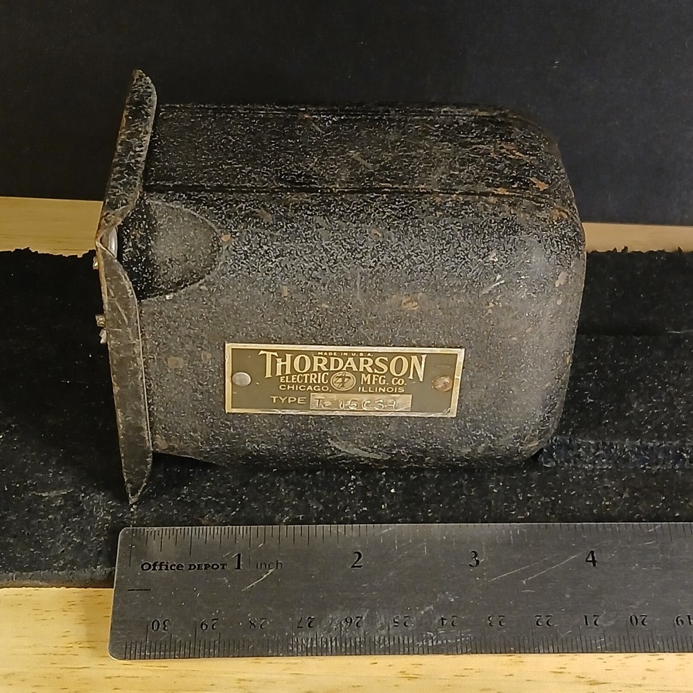 1950's Thordarson C.H.T Type T-15C34 Rounded Square Transformer