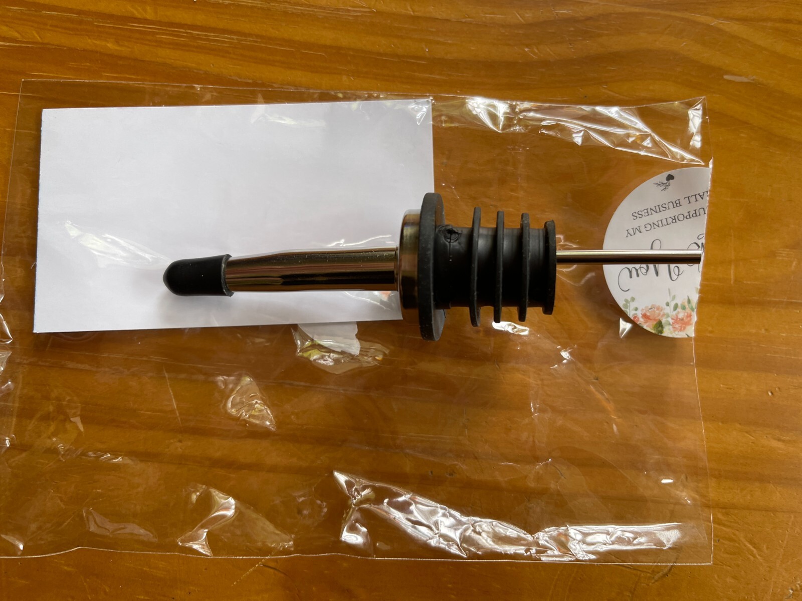 Spill-Stop 285-50 Medium Flow Tapered Liquor Pourer, Chrome NEW