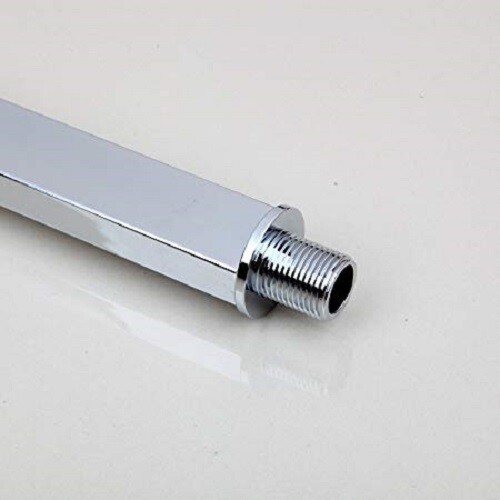 24" Square Chrome Rainshower Wall Mounted Adjustable Shower Extension Arm