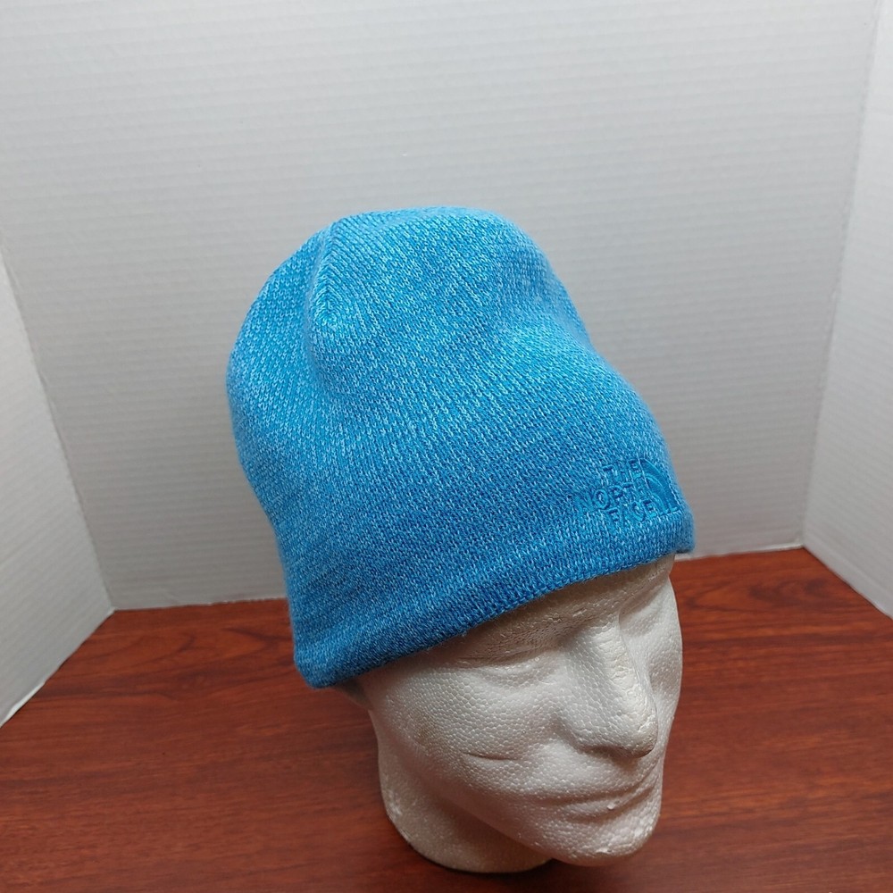The North Face Blue Beanie Hat Cap