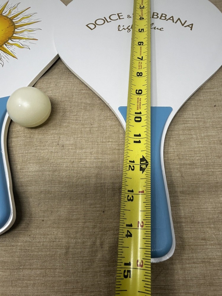 Dolce And Gabbana Light Blue Paddle Ball Set