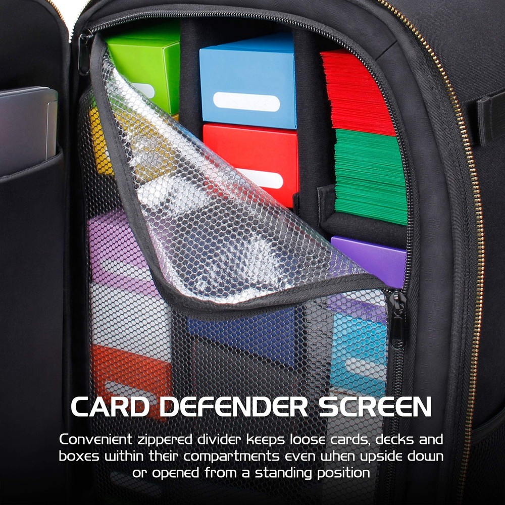 ENHANCE MTG Backpack TCG Card Storage - for Deck One Size, Black