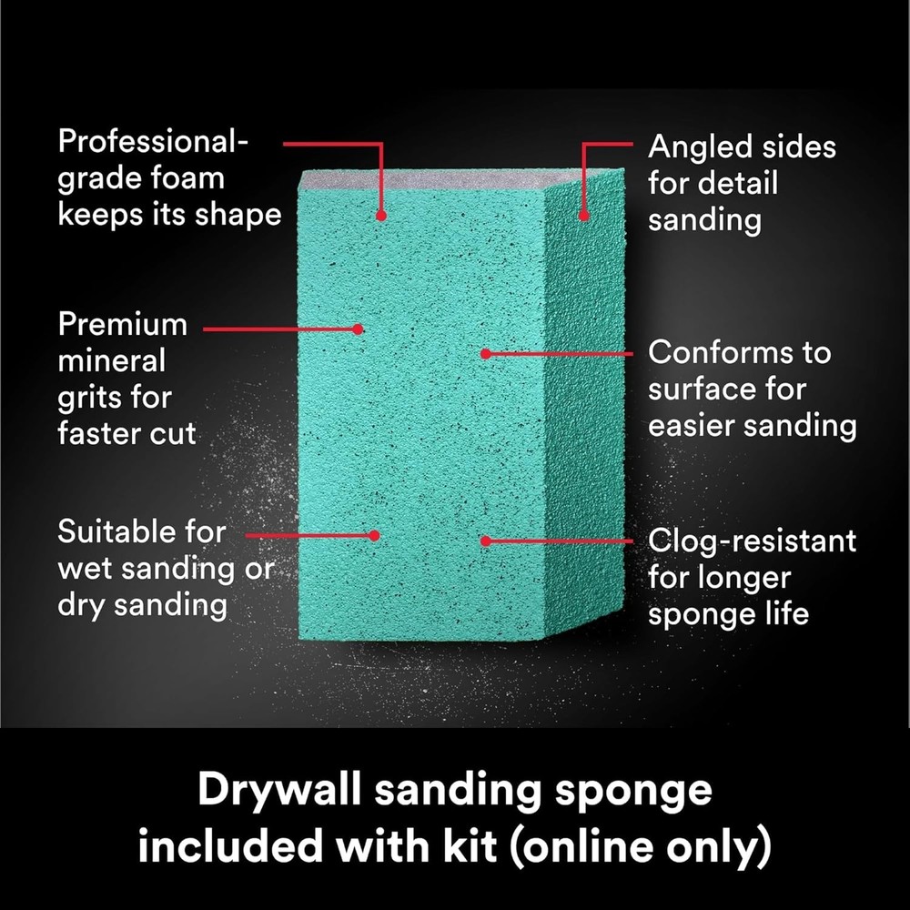 3M High Strength Small Hole Repair Kit Spackling Compound Wall Patch Tool