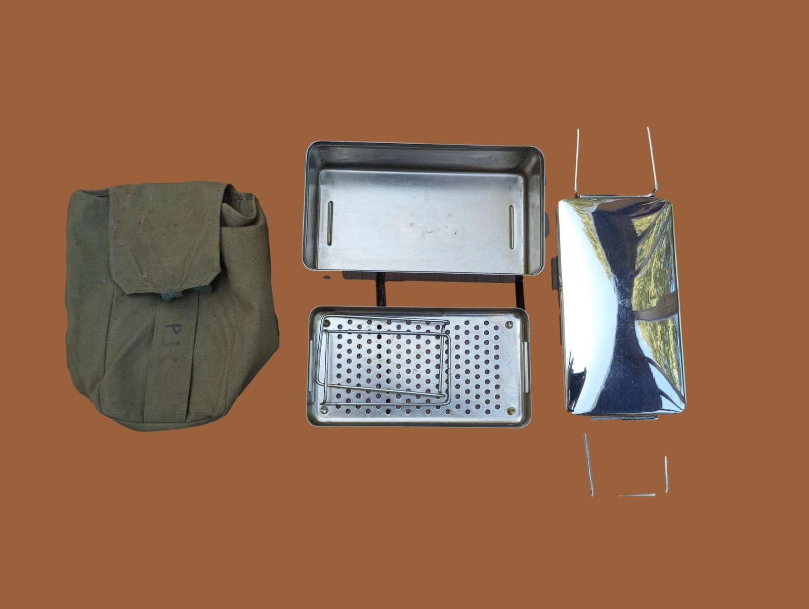Czech Military Sterilization Kit 3 Piece With Carry Pouch Medic Hygiene Gear