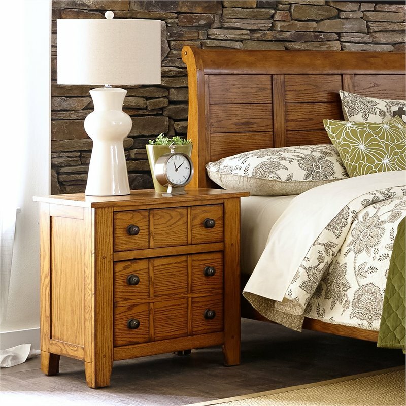 Grandpas Cabin Medium Brown Night Stand