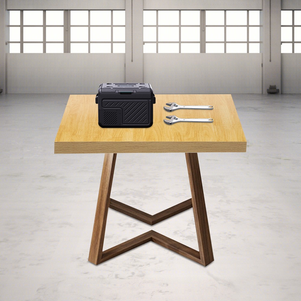 US Wood Color 75x75x3.5cm Adjustable Workbenches Tabletop Rectangular Countertop