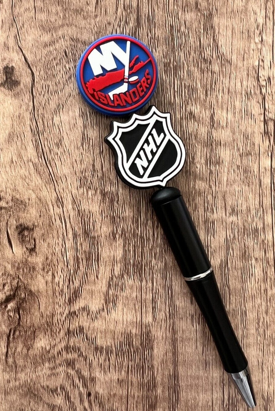 Handmade beaded pens. Hockey. Collect, gifts, gift basket filler, party