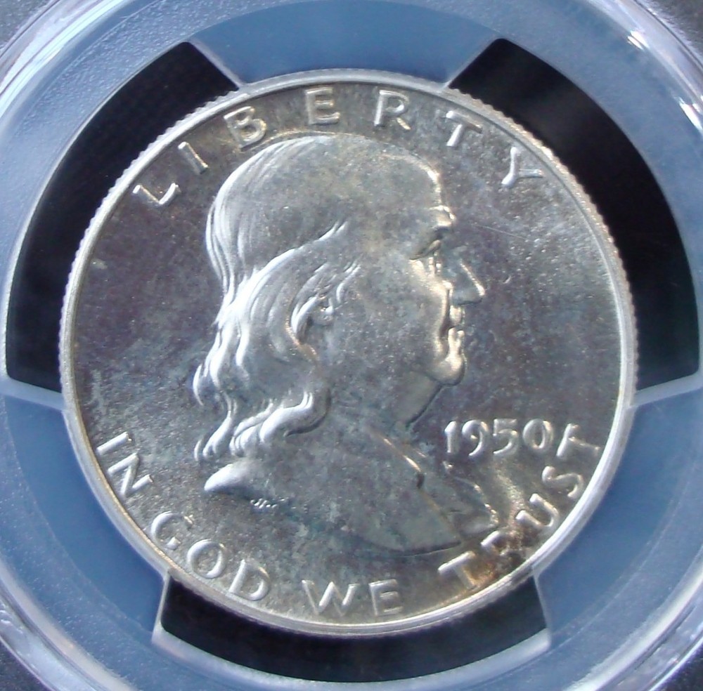 1950 Proof Franklin Silver Half Dollar - PCGS PR 66 - Gold Shield