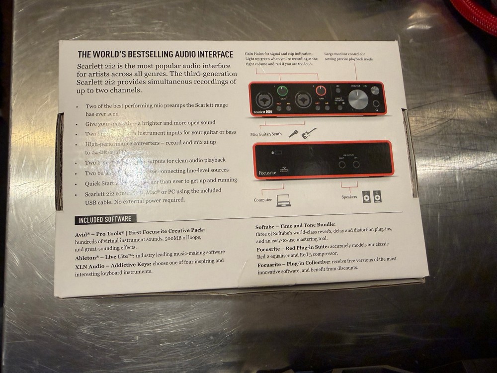 Focusrite Scarlett 2i2 3rd Gen 2X2 USB Audio Interface