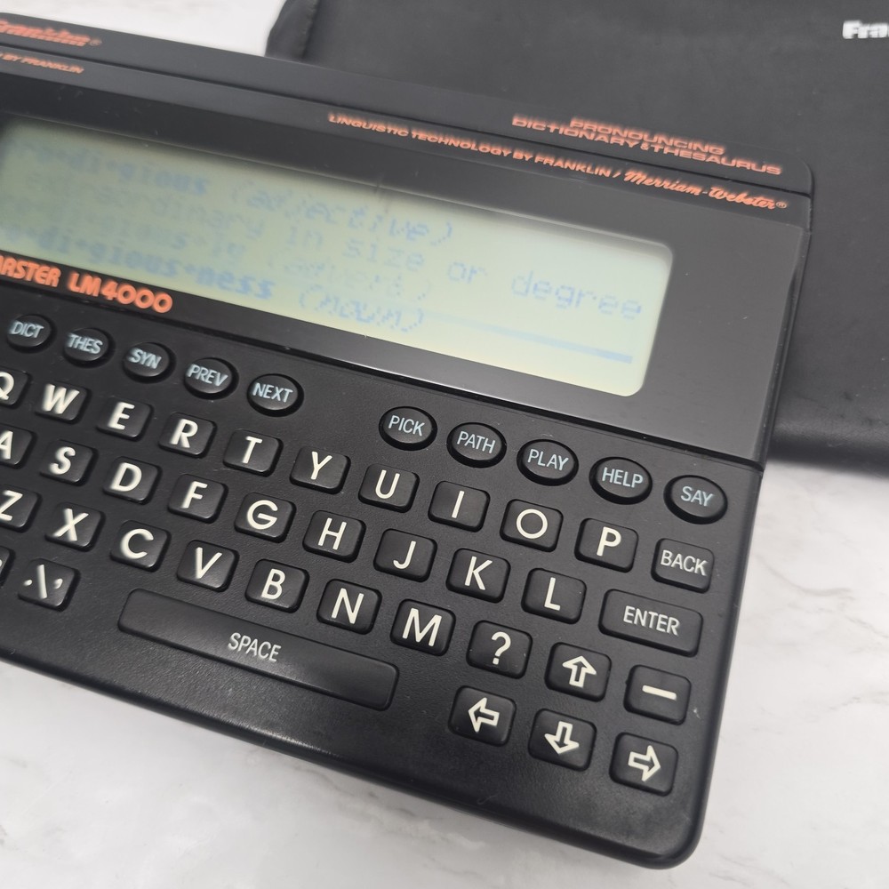 Franklin Language Master LM5000 Black Talking Pronouncing Dictionary Thesaurus