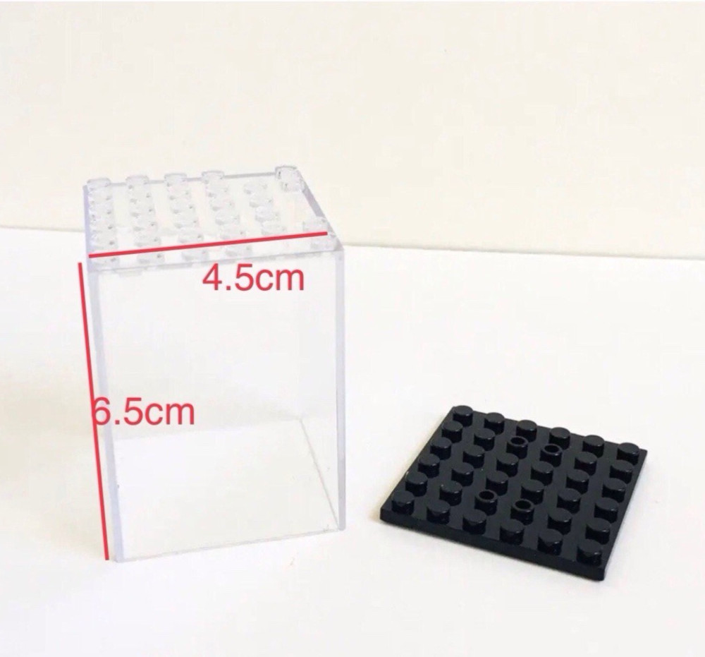 6 pcs Acrylic Display Case for Lego Minifigures Stackable ( Cases Only ) L-195