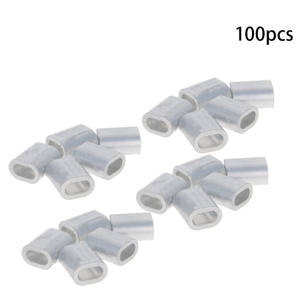 M5 Cable Ferrule Cable Crimps Crimping Loop Sleeve for Snare Wire Rope Clip