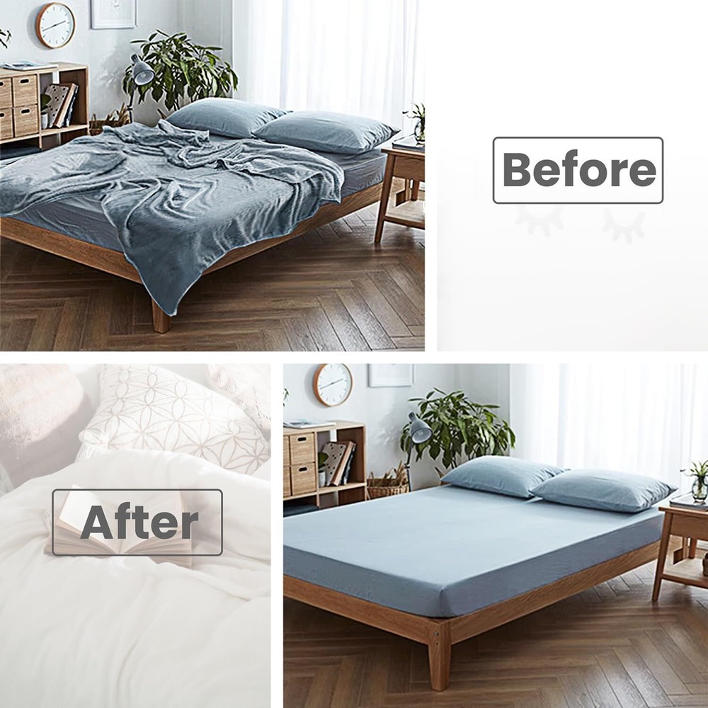 Bed Sheet Straps4 Pcs Fitted Sheet Clips HolderUpgraded Triangular