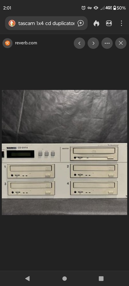 Rackmount Tascam CD-Duplicator CD-D1x4 NOT TESTED