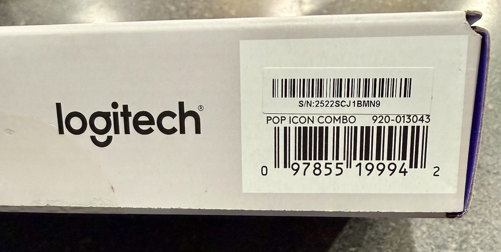 Logitech POP ICON Combo, Bluetooth Keyboard and Mouse Combo - Lilac