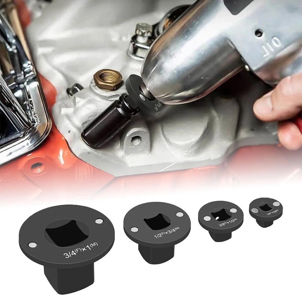 Low Profile Impact Socket Adapter Set Drive Ratchet Adapter Set for Tight Spaces