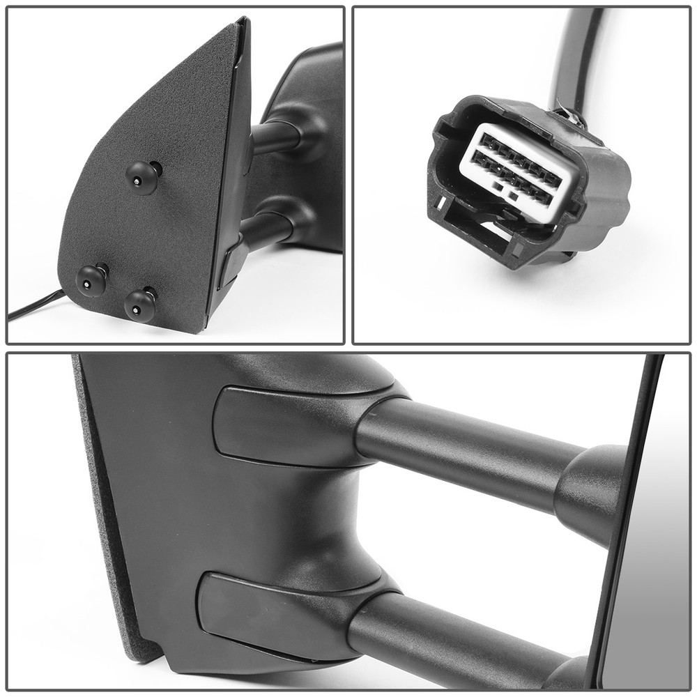 For 05-15 Frontier Right Side Power Heated Extendable Towing Mirror Replacement