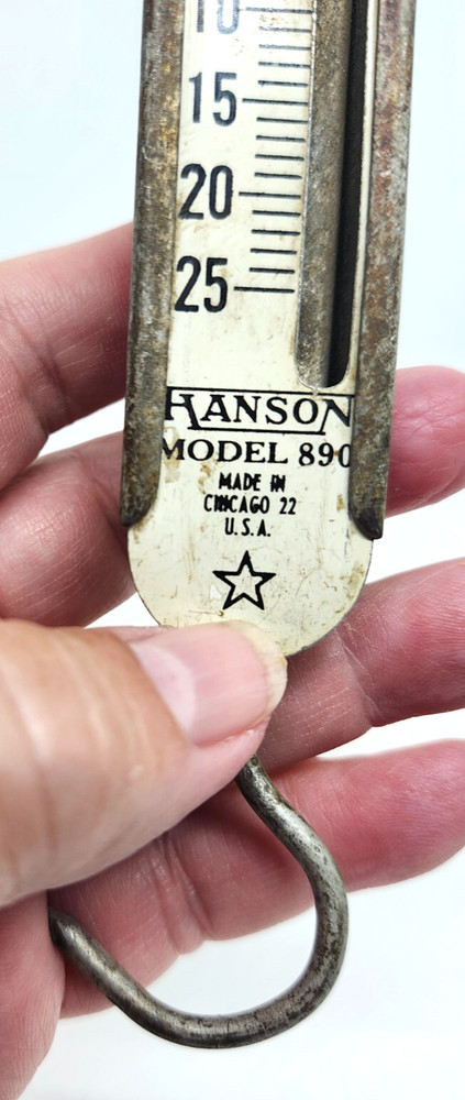 Viking Jr. Hanson Model 890 Model Flat Spring 25 Pound Scale Chicago
